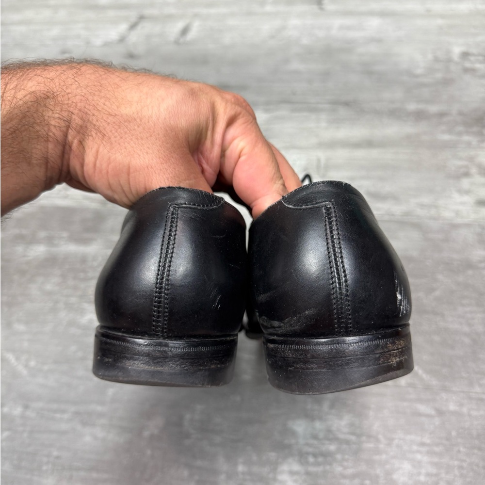 Peal & Co. Black Cap Toe Oxfords Dress Shoes 8.5 D - Picture 6 of 9